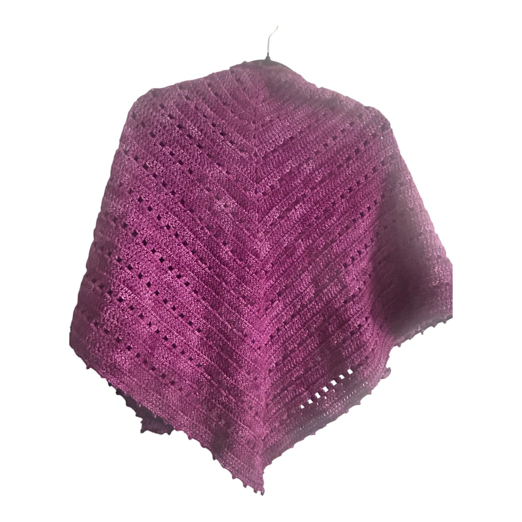 Berry Blossom Crochet Shawl