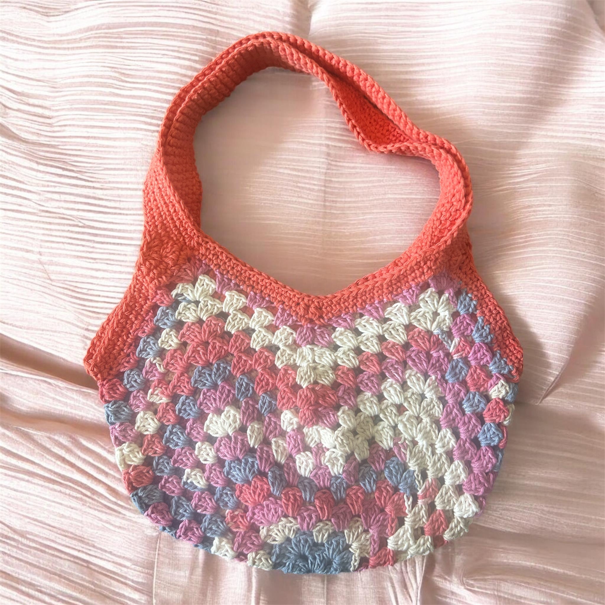 Coral Bloom Granny Rocco Bag